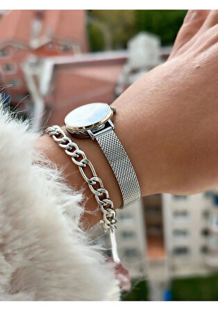 Ferrucci Hasır Ayarlanabilir Hafif Kordon Minimal Kasa Kadın Kol Saati