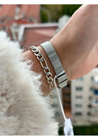 Ferrucci Hasır Ayarlanabilir Hafif Kordon Minimal Kasa Kadın Kol Saati