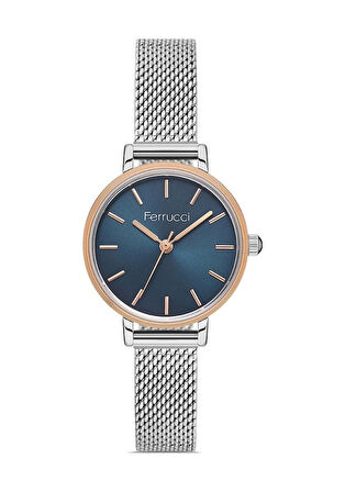 Ferrucci Hasır Ayarlanabilir Hafif Kordon Minimal Kasa Kadın Kol Saati