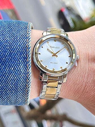 Yeni Sezon Sade Şık Çelik Kadın Kol Saati+İtalyan Çelik Kolye Hediye