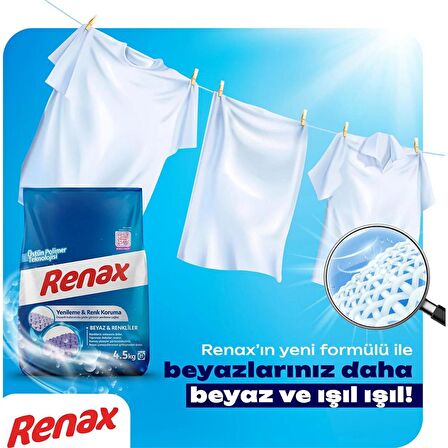 Renax Matik Toz Çamaşır Makinesi Deterjanı 8 Kg Renkli ve Beyazlar İçin