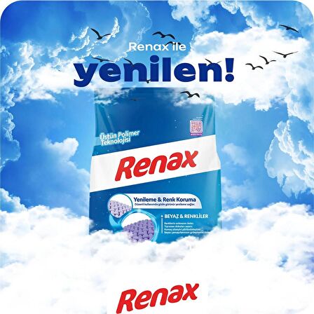 Renax Matik Toz Çamaşır Makinesi Deterjanı 8 Kg Renkli ve Beyazlar İçin