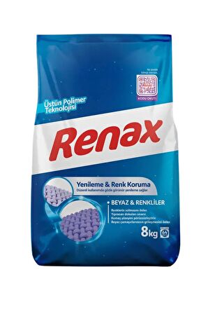 Renax Beyaz ve Renkliler Toz Çamaşır Deterjanı 8 Kg