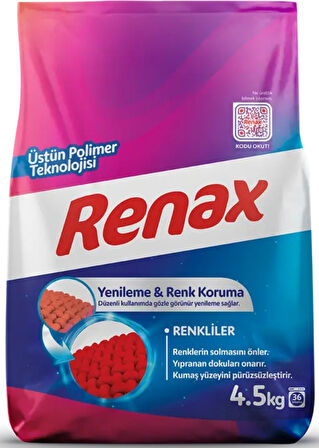 Renax Çamaşır Makinesi Deterjanı Renkliler 4,5 kg