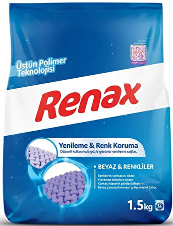 Renax Çamaşır Makinesi Deterjanı Beyazlar ve Renkliler 1,5 kg