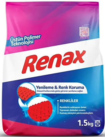 Renax Çamaşır Makinesi Deterjanı Renkliler 1,5 kg