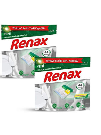 RENAX BULAŞIK MAKİNE KAPSÜLÜ 88' Li (2x44 ADET)