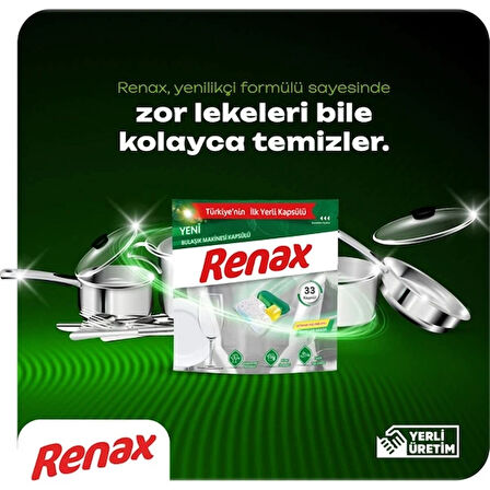 RENAX BULAŞIK MAKİNE KAPSÜLÜ 220' Li (5x44 ADET)