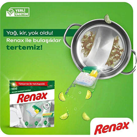 RENAX BULAŞIK MAKİNE KAPSÜLÜ 220' Li (5x44 ADET)