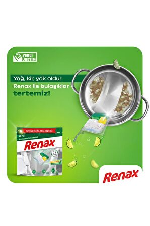 Renax Bulaşık Makinesi Kapsülü Hepsi Bir Arada 44 Lü - 5 Paket