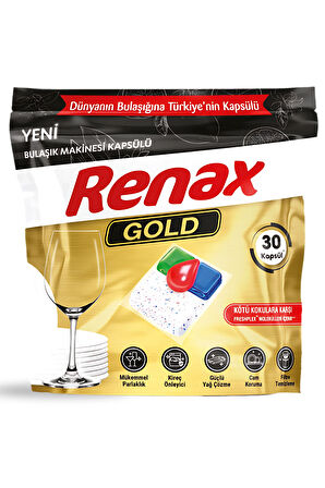 Renax Gold Bulaşık Makinesi Kapsülü 30 Lu - 6 Lı Paket