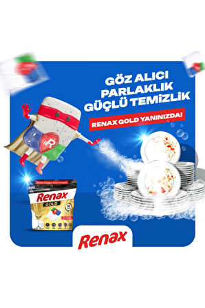 Renax Gold Bulaşık Makinesi Kapsülü 30 Lu - 6 Lı Paket