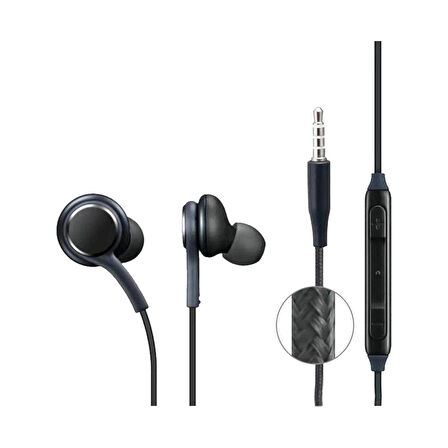 3.5 MM Jack Girişli AKG Görünümlü Stereo Kulak İçi Silikonlu Kablolu Kulaklık MT280