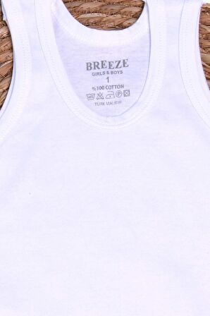 Breeze Erkek Çocuk Atlet 1-13 Yaş, Beyaz