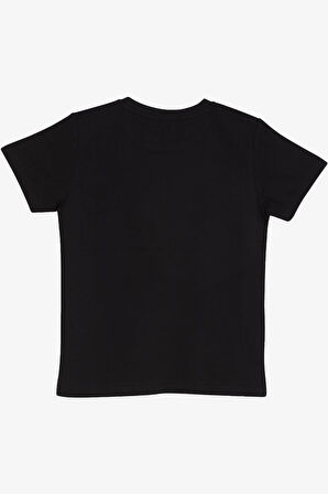 Breeze Erkek Çocuk Tişört Atatürk Baskılı 4-14 Yaş, Siyah