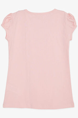 Breeze Kız Çocuk Tişört Güpürlü 9 Ay-8 Yaş, Pembe