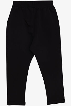 Breeze Erkek Bebek Eşofman Altı Armalı Basic 9 Ay-3 Yaş, Siyah