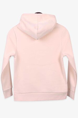 Breeze Erkek Çocuk Sweatshirt Baskılı Kanguru Cepli 8-14 Yaş, Krem