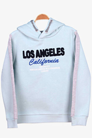 Breeze Erkek Çocuk Sweatshirt Süzene Nakışlı 7-12 Yaş, Su Yeşili