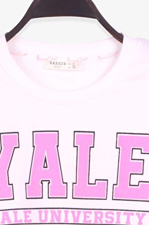 Breeze Kız Çocuk Sweatshirt Baskılı 8-14 Yaş, Ekru