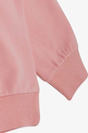 Breeze Kız Çocuk Sweatshirt Baskılı Pullu Unicorn 2-6 Yaş, Somon