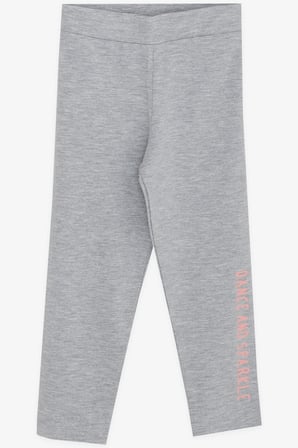 Breeze Kız Çocuk Taytlı Takım Balerin Kız Simli Baskılı 1.5-5 Yaş, Somon