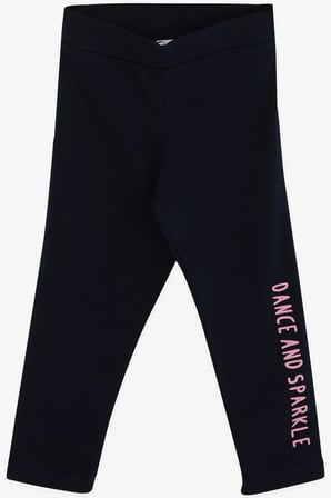 Breeze Kız Çocuk Taytlı Takım Balerin Kız Simli Baskılı 1.5-5 Yaş, Pudra