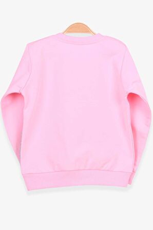 Breeze Kız Çocuk Sweatshirt Köpek Baskılı 2-6 Yaş, Pudra