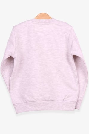 Breeze Kız Çocuk Sweatshirt Köpek Baskılı 2-6 Yaş, Bej Melanj