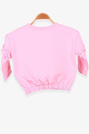 Breeze Kız Çocuk Sweatshirt Okul Temalı 1-4 Yaş, Pudra