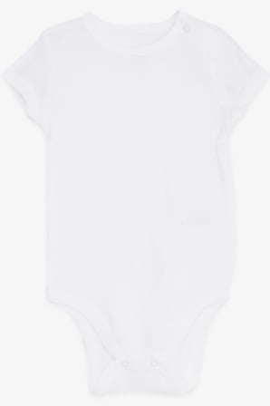 Breeze Bebek Çıtçtılı Body Düz Renk 9 Ay-3 Yaş, Ekru