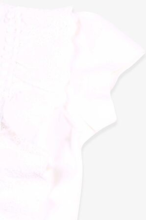 Breeze Kız Çocuk Tişört Güpürlü 1.5-5 Yaş, Ekru