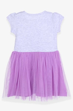 Breeze Kız Çocuk Elbise Kuğu Baskılı 1.5-5 Yaş, Gri Melanj