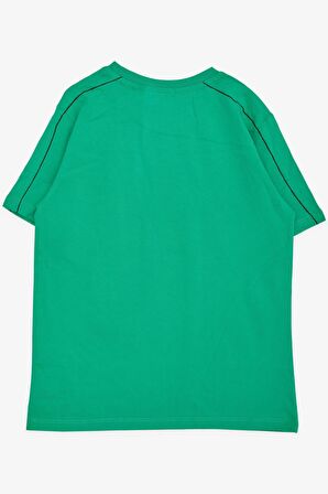 Breeze Erkek Çocuk Tişört Baskılı 8-14 Yaş, Yeşil