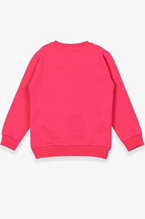 Breeze Kız Çocuk Sweatshirt Köpekcik Baskılı 3-7 Yaş, Mercan