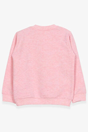 Breeze Kız Çocuk Sweatshirt Şemsiyeli Kız Baskılı 1.5-5 Yaş, Somon Melanj