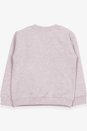 Breeze Kız Çocuk Sweatshirt Şemsiyeli Kız Baskılı 1.5-5 Yaş, Bej Melanj