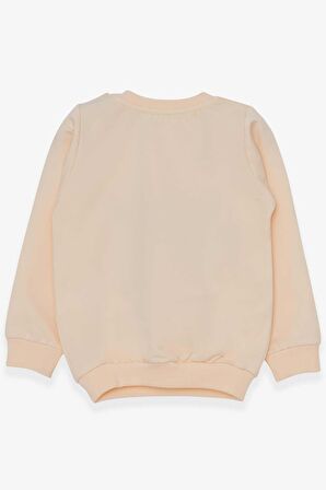 Breeze Kız Çocuk Sweatshirt Sevimli Hayvancıklar Baskılı 1.5-5 Yaş, Krem