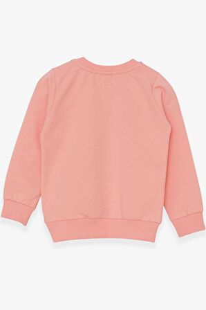 Breeze Kız Çocuk Sweatshirt Baskılı Unicorn 1.5-5 Yaş, Somon