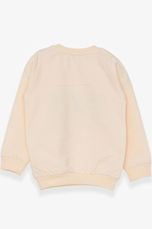 Breeze Kız Çocuk Sweatshirt Hayvancık Baskılı 1.5-5 Yaş, Krem