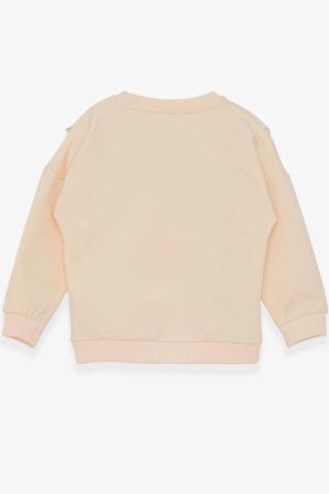 Breeze Kız Çocuk Sweatshirt Güpürlü 1.5-5 Yaş, Krem