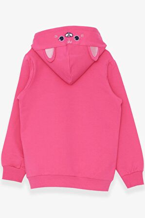 Breeze KIz Çocuk Sweatshirt Nakışlı Yazı Baskılı 2-6 Yaş, Pembe