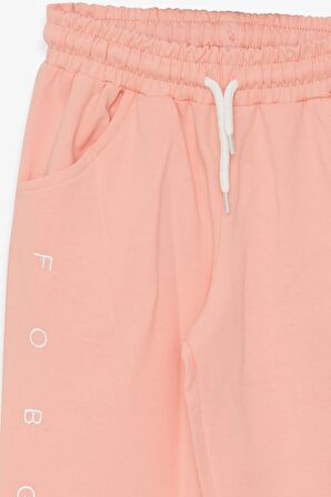 Breeze Kız Çocuk Eşofman Altı Baskılı 8-14 Yaş, Somon