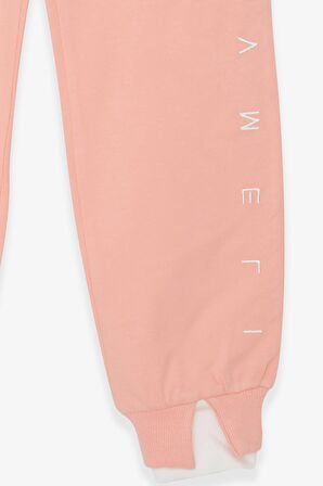 Breeze Kız Çocuk Eşofman Altı Baskılı 8-14 Yaş, Somon