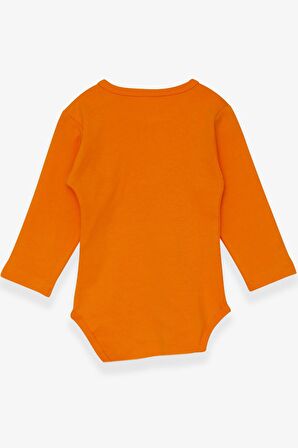 Breeze Erkek Bebek Çıtçıtlı Body Ayıcık Baskılı 9 Ay-3 Yaş, Turuncu