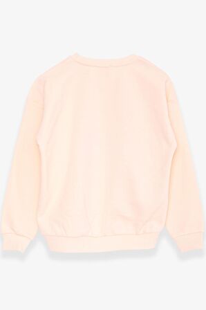 Breeze Kız Çocuk Sweatshirt Yazı Baskılı 9-14 Yaş, Krem