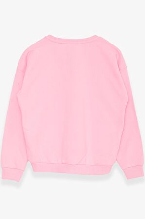 Breeze Kız Çocuk Sweatshirt Yazı Baskılı 9-14 Yaş, Neon Pembe