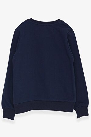 Breeze Erkek Çocuk Sweatshirt Yazı Baskılı 2-6 Yaş, Lacivert