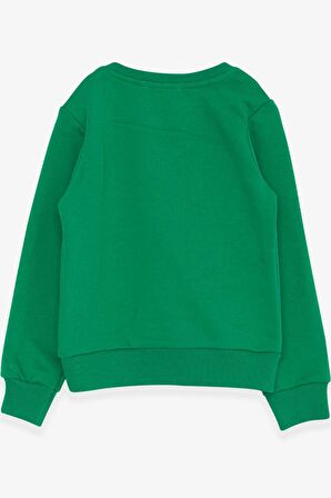 Breeze Erkek Çocuk Sweatshirt Yazı Baskılı 2-6 Yaş, Yeşil