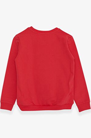 Breeze Kız Çocuk Sweatshirt Renkli Oje Baskılı 6-12 Yaş, Narçiçeği